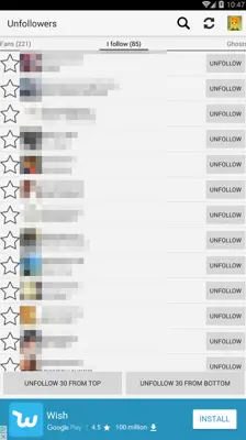 Unfollowers for Instagram android App screenshot 0