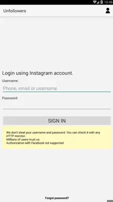 Unfollowers for Instagram android App screenshot 2