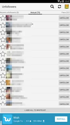 Unfollowers for Instagram android App screenshot 4